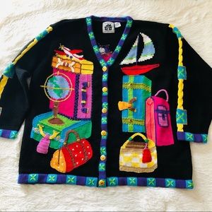 STORYBOOK KNITS 2X BAGS DESIGN BLACK